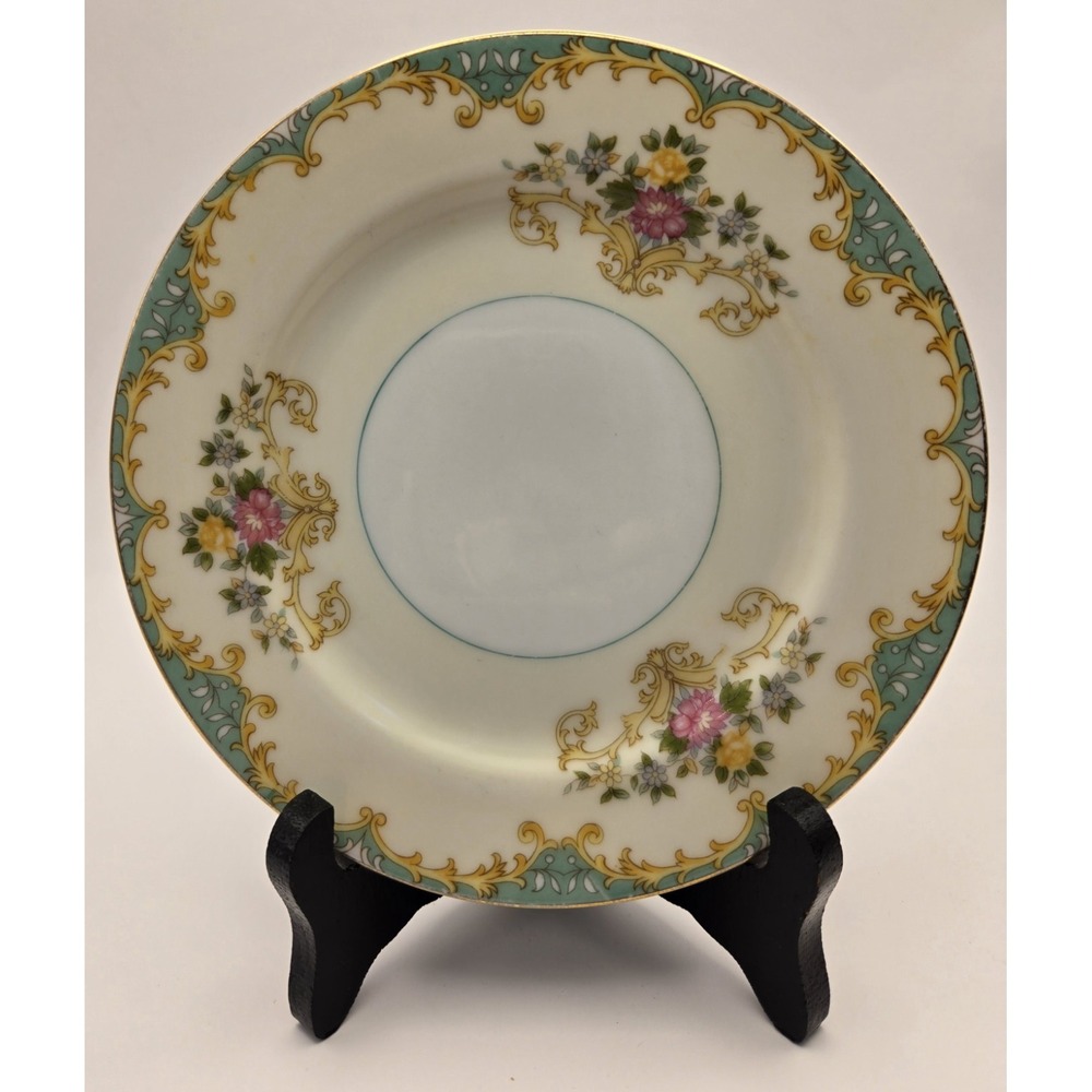1930's 6.5" Bread Or Dessert Plate Noritake China Tiffany Japan Floral